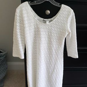 Sara Campbell all white dress